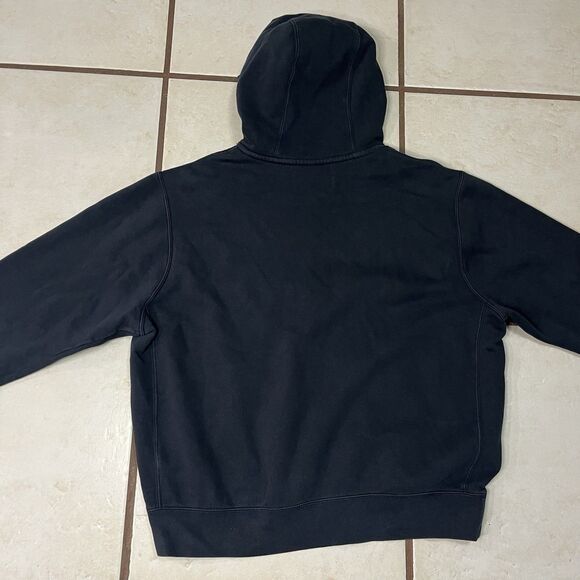 Nike Hoodie Mens Large Sweatshirt Pullover Black Athleisure Streetwear Swoosh - Picture 8 of 11